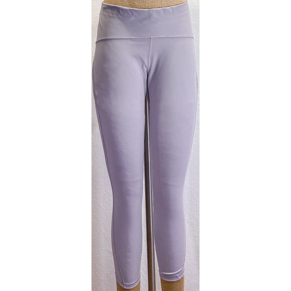 EUC Lululemon Lilac Drawstring Mid-rise Pocket Activewear Mesh Leggings